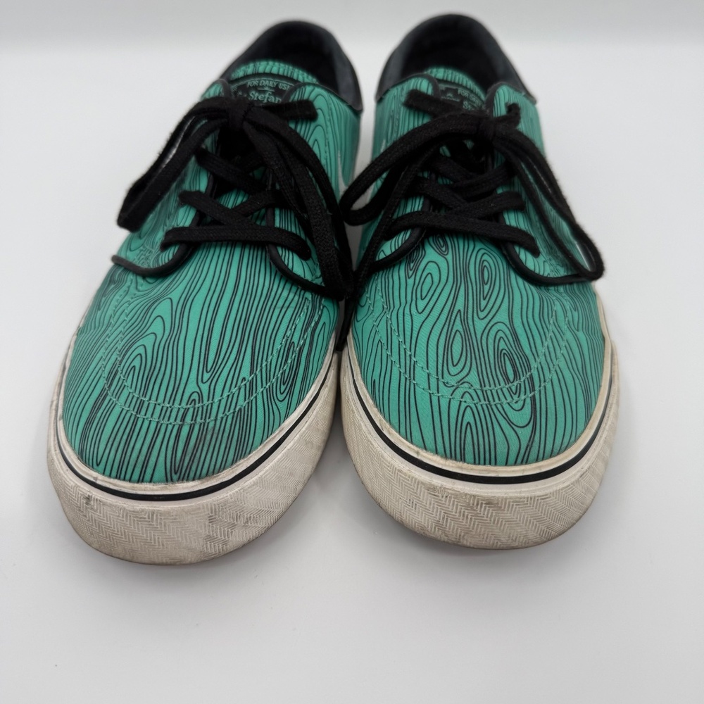 Nike SB Zoom Stefan Janoski Premium Quikstrike Men 9 Mint Woodgrain Teal Shoe - Picture 4 of 11